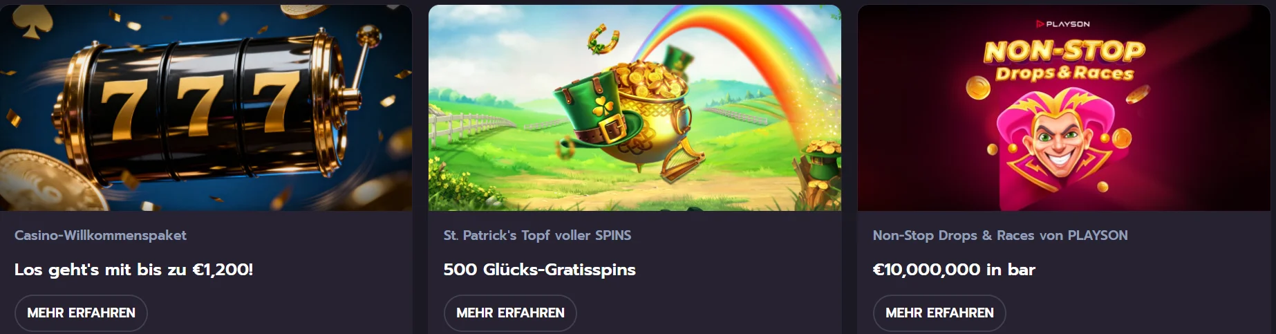ValhallaWins Casino Boni und Aktionen