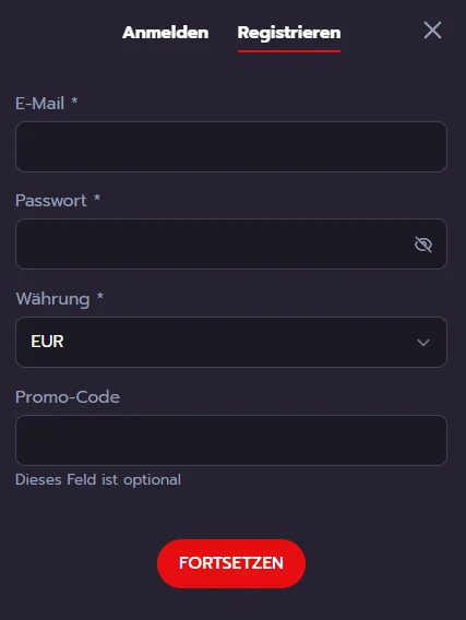 ValhallaWins Casino Registrierung